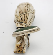 Load image into Gallery viewer, Jade Oval Serrated - Ring