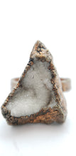 Load image into Gallery viewer, Copper Quarts Cluster Triangle Ring