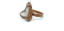 Load image into Gallery viewer, Copper Quarts Cluster Triangle Ring