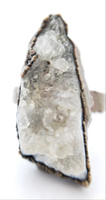 Load image into Gallery viewer, Copper Quartz Cluster Ring