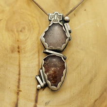 Load image into Gallery viewer, Garden Quartz Raven Pendant