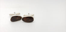 Load image into Gallery viewer, Fire Agate Cufflinks