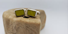 Load image into Gallery viewer, Silver Moss Cufflinks