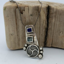 Load image into Gallery viewer, Lapis & Labradorite Triskelion
