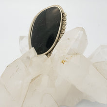 Load image into Gallery viewer, Jade Laden Silver Arrow Ring
