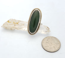 Load image into Gallery viewer, Jade Oval Serrated - Ring
