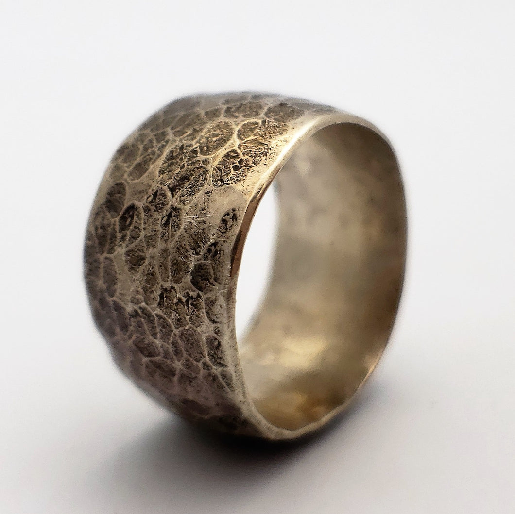 Silver Hammered Band - Ring