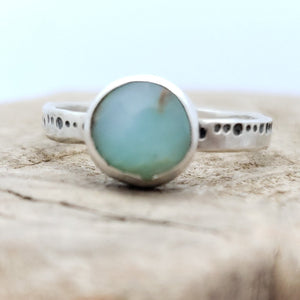 Opalized Petrified Wood Ring