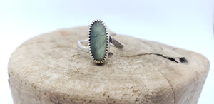 Labradorite Helix Ring