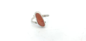 Carnelian Helix Ring