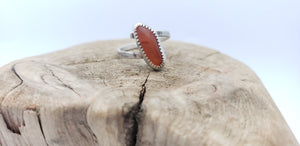 Carnelian Helix Ring