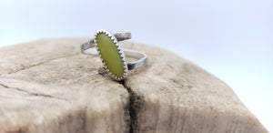 Peridot Helix Ring