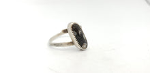 Load image into Gallery viewer, Snowflake Obsidian Helix Ring
