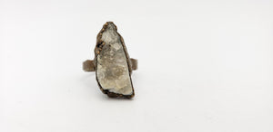 Copper Quartz Cluster Ring