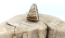 Load image into Gallery viewer, Triangle Travertine Ring
