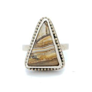 Triangle Travertine Ring