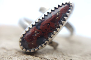 Dinosaur Bone Helix Ring