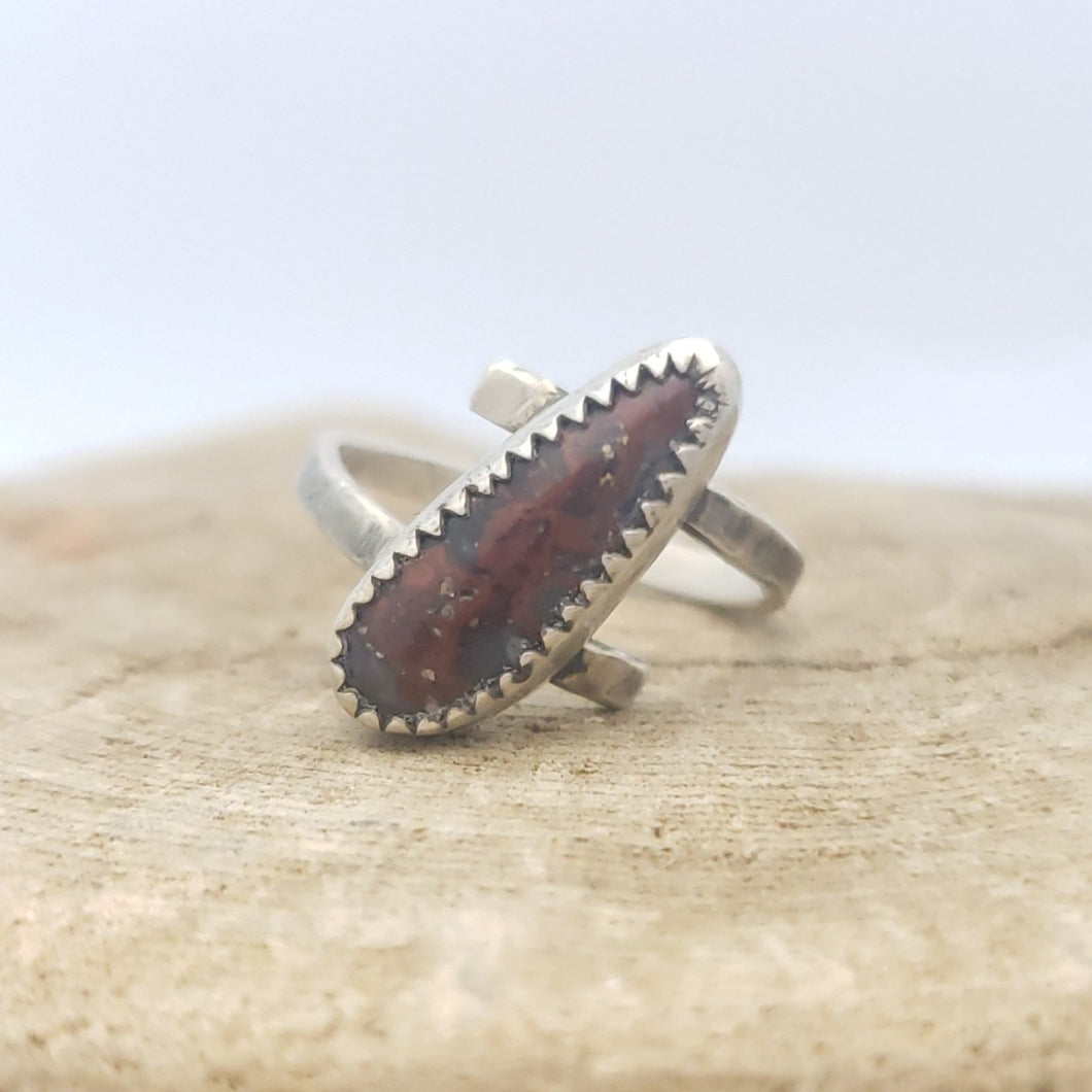 Dinosaur Bone Helix Ring