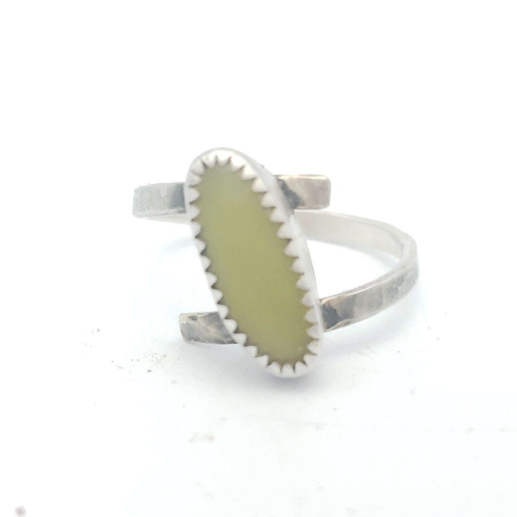 Peridot Helix Ring