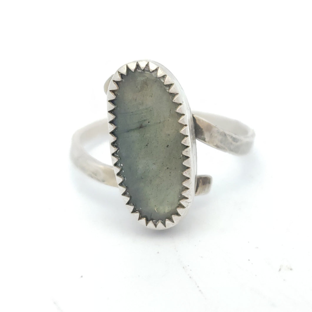 Labradorite Helix Ring