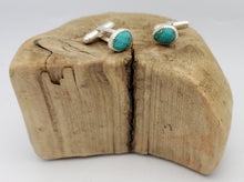 Load image into Gallery viewer, Sleeping Beauty Turquoise Cufflinks
