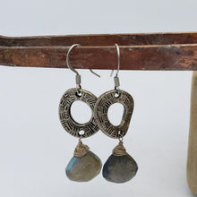 Load image into Gallery viewer, Labradorite Earrings
