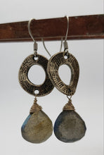 Load image into Gallery viewer, Labradorite Earrings
