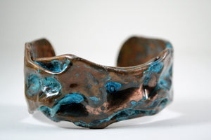 Copper Hollow Form - Cuff