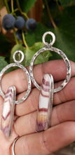 Load image into Gallery viewer, Wonderstone Drop Hoops - Earrings
